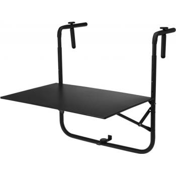 Spetebo 2.04 Balkónový stôl kovový 60x43 cm AMBIANCE čierna