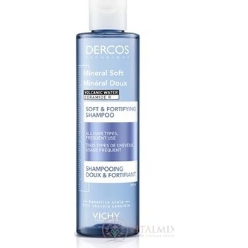 Vichy Dercos Mineral Soft posilující šampon pro všechny typy vlasů 200 ml