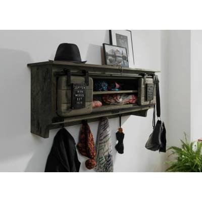 Bighome IRON Mango 115x30 x 45 sivý lakovaný