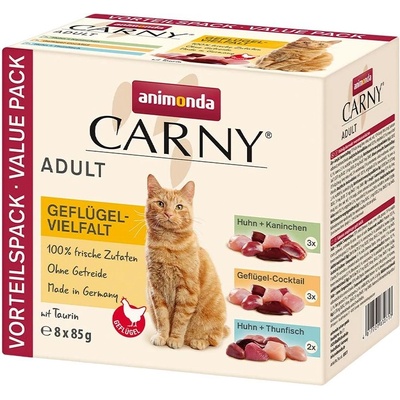 Animonda CARNY Cat Adult Multipack Пилешка смес 8 x 85 г