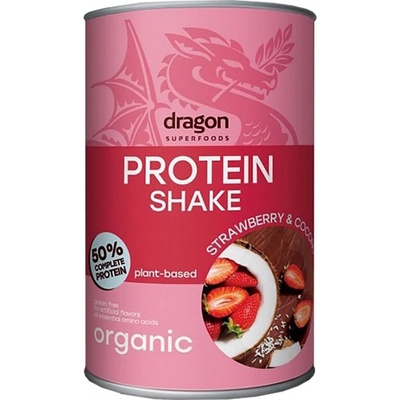 Dragon Superfoods Organic Protein Shake - Different Flavors | Flavored with Erythritol [450~500 грама] Ягода и Кокос