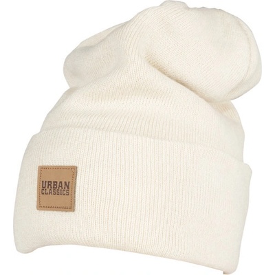 Urban Classics Leatherpatch Long Beanie sand