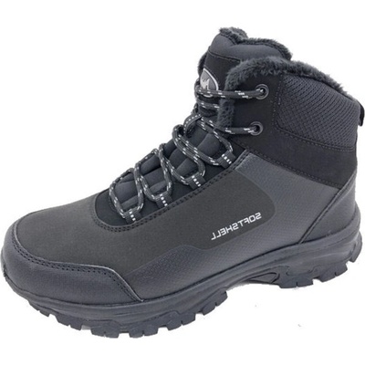 Alpinex Obutex dětské zimní softshellové boty A323027W černá