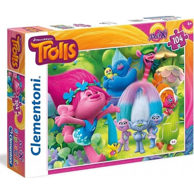 Clementoni 23981 Trolls MAXI 104 dílků