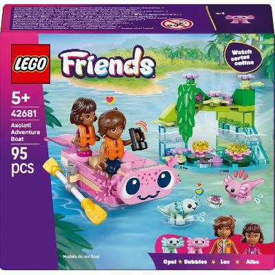 Конструктор LEGO Friends - Приключенска лодка-аксолотъл (42681) (42681)