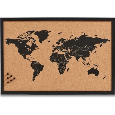 Zeller Korková nástenka mapa sveta 59 x 40 cm