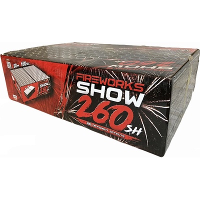 Fireworks Kompaktný ohňostroj Show 260 rán 20 mm