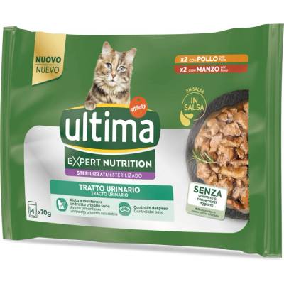 Ultima Cat Expert Nutrition Urinary kuře a hovězí 44 x 70 g
