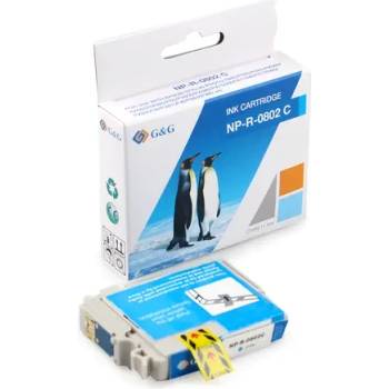 Compatible ГЛАВА ЗА EPSON STYLUS PHOTO R 265/360/RX 560/585/685/P 50/PX 650/660/700/710/720/800/810 - Cyan - T0802C - G&G (200EPST0802 G)