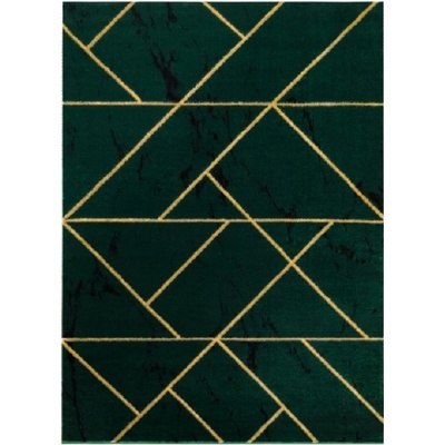 Dywany Łuszczów Emerald geometric 1012 green and gold Zelená