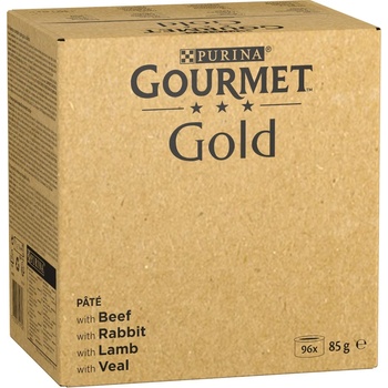 Gourmet Gold výdatná pena hovädzie králik jahňacie teľacie 96 x 85 g