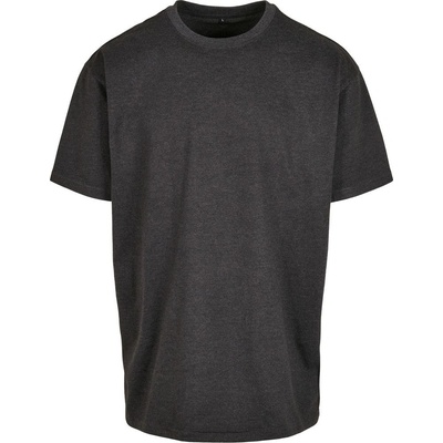 Build Your Brand tričko Heavy Oversize Tee Tmavě šedý melír
