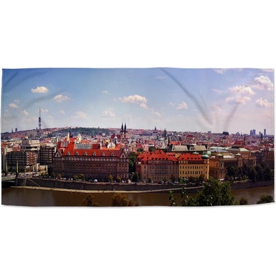 Sablio Ručník s potiskem Praha 50 x 100 cm