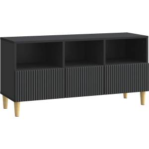 vidaXL ТВ шкаф 102 x 34, 5 x 50 см Черно Инженерна дървесина (894676)