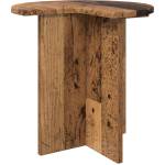 vidaXL Странична маса Старо дърво Ø 39 x 38 см Инженерна дървесина (8001093)