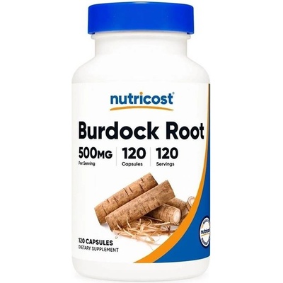 Nutricost Burdock Root, 500 mg, 120 капсули, Nutricost (67227 (329101) NC)