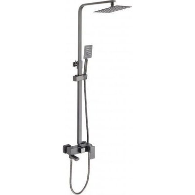 Inter Ceramic Душ система със смесител, пита, слушалка и шлаух ICT 8866GG ЯСМИНА GUN GRAY, Inter Ceramic (8866GG)
