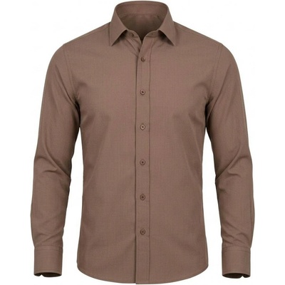 Ego Man pánská košile slim fit S358-004 hnědá