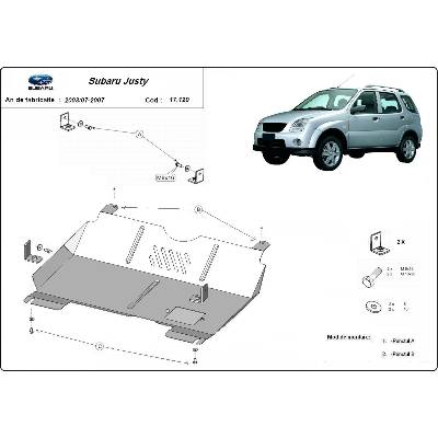 Scut Motor - Румъния Метална кора под двигател subaru justy от 2003 до 2007 (73733)