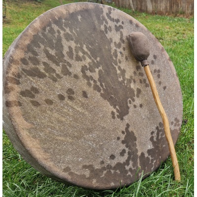 Petrovič Drums Petrovic Drums Šamanský bubon Masívna Vŕba 46cm Kozia koža s kameňom