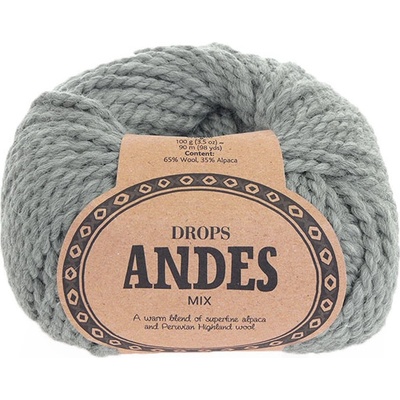 Příze Drops Andes mix 9015 - světle šedá