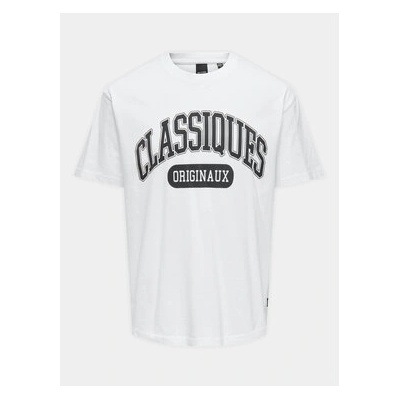 Only & Sons Тишърт Classiques 22029023 Бял Relaxed Fit (Classiques 22029023)