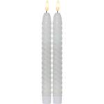 Star Trading Комплект от 2 LED свещи от бял восък, височина 25 см Flamme Swirl Antique - Star Trading (064-34)
