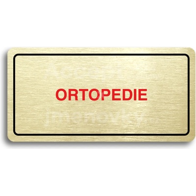 ACCEPT Piktogram ORTOPEDIE - zlatá tabulka - barevný tisk