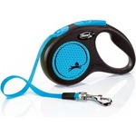 flexi Автоматичен повод flexi new neon s лента СИН 5м - 15 кг 03203