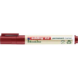 edding 22 червен перманентен маркер Ecoline 7580176001 (7580176001)