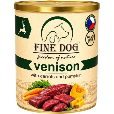 Fine Dog FoN Grain-free konzerva zvěřina s mrkví a dýní 800 g