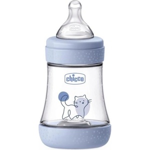 Chicco Бебешка бутилка против колики Perfect5 150 ml момче бавен поток 0m+ (20211.22)