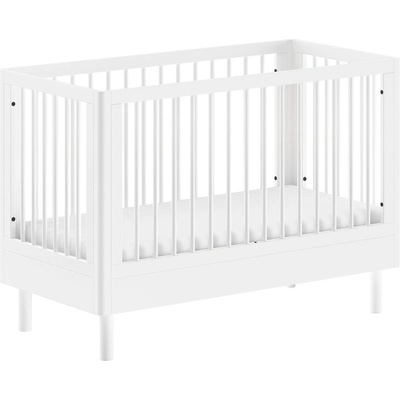 Vipack Бяло детско креватче от масивен бук с регулируема височина 60x120 cm Forrest - Vipack (FOBB6014)