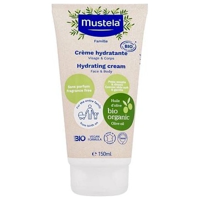 Mustela BIO Hydrating Cream with Olive Oil hydratační krém na obličej a tělo pro děti od narození 150 ml