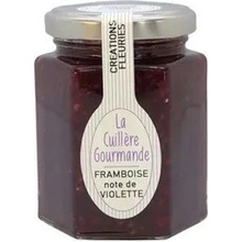 La cuillére gourmande Malinový fialový džem Framboise note de Violette 225 g