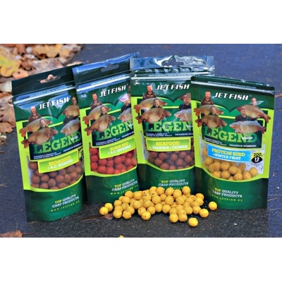 Jet Fish Boilies Legend Range 200g 12mm Robin Red Brusinka