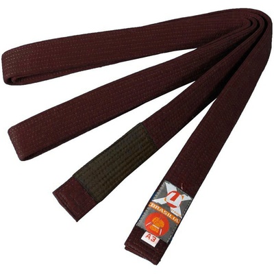 JU-SPORTS BRAZILIAN JIU JITSU PÁS NA KIMONO - HNĚDÝ