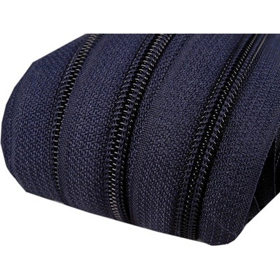 Zip spirálový 5 mm metráž pro jezdce typu POL 330 modrá tmavá
