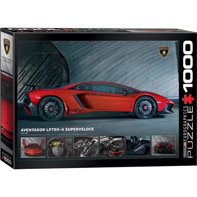 EUROGRAPHICS - Puzzle Lamborghini Aventador 750-4 SV - 1 000 piese