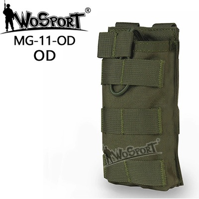 Wosport Single molle na zásobník M4/M16 otevřená zelená