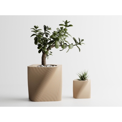 Кашпа Corba средна пясъчен мат