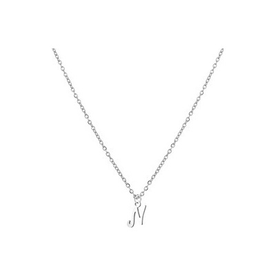 Šperky4U Ocelový náhrdelník, písmeno N OPD0339-N