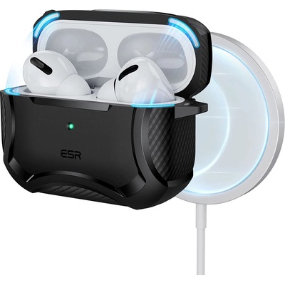 ESR Калъф за Apple AirPods Pro 1/2 - ESR Cyber Armor Tough HaloLock - черен