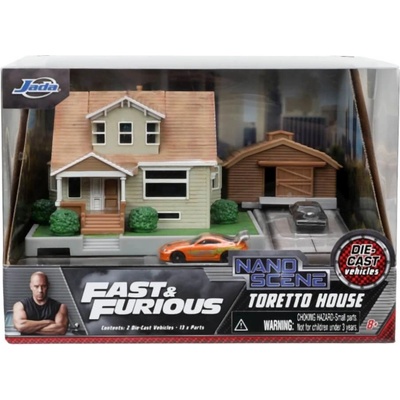 JADA TOYS F&F Nano Dom's House Display Diorama model auta 1:24