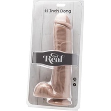 ToyJoy Get Real 11 Inch telové veľké dildo s prísavkou a semenníkmi 28,5 x 6,2 cm