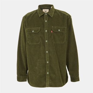 Levi's Риза с дълъг ръкав Levis Men's Jackson Worker Long Sleeve Denim Shirt - Olive Cord