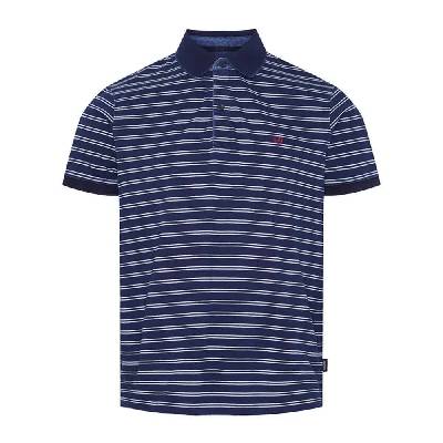 23-7-211 Emil short sleeve polo - Blue (Indigo / Pearl)