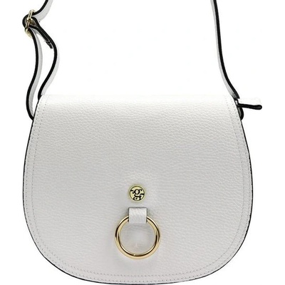 Gregorio kožená dámská crossbody kabelka bílá