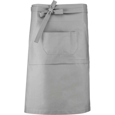 Kariban Zástěra do pasu dlouhá s kapsami Long světle šedá