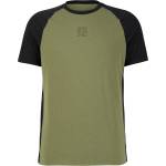 Stoic Мъжка фланелка с къс ръкав за колоездене Stoic PerformanceMerino LofsdalenSt. MTB S/S Cycling jersey - Black / Moss Green (056-4036-0211)